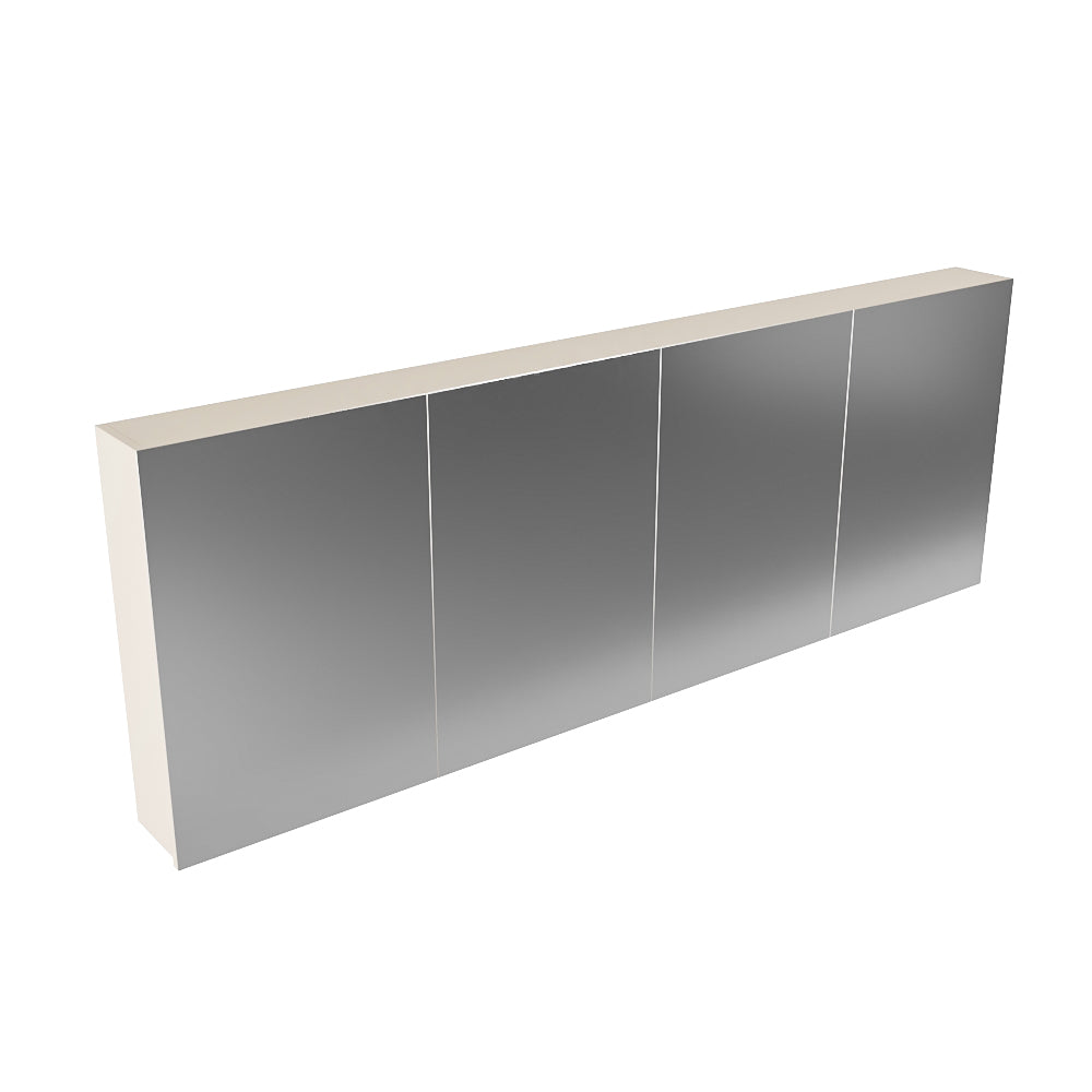 MONDIAZ CUBB spiegelkast 200x70x16cm kleur linen met 4 deuren