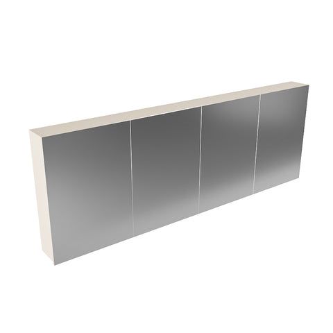 MONDIAZ CUBB spiegelkast 200x70x16cm kleur linen met 4 deuren
