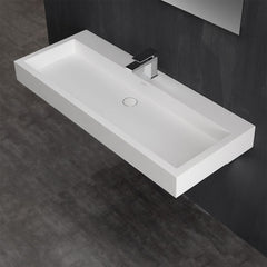 StoneArt Wastafel LP4512 - wit glanzend - 120x48