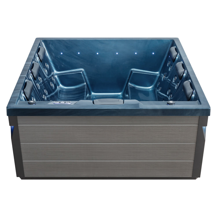 AWT IN-407 eco - buiten spa - OceanWave - 200x200 - grijs