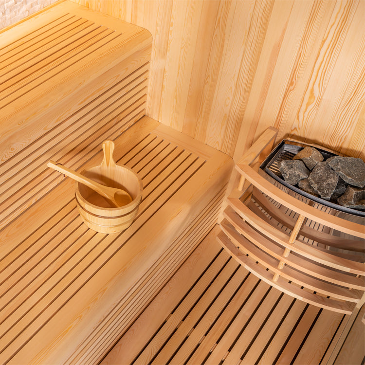 AWT Sauna E1811B pinie 160x160 6.8kW Cilindro
