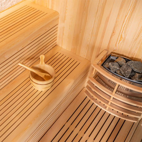 AWT Sauna E1811B pinie 160x160 6.8kW Cilindro