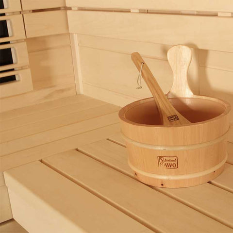 AWT Sauna E1202B-IR Pappelholz 202x198 9kW Vitra