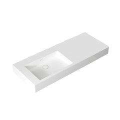 StoneArt Wastafel LP4512-0L - wit mat - 120x48