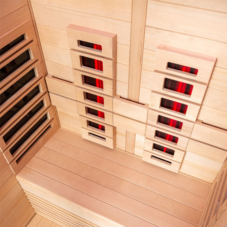 AWT E1250D-IR hemlock - infrarood sauna - 120x100 - zonder oven