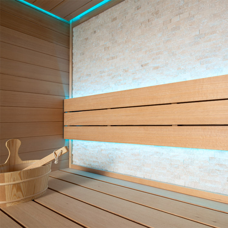 AWT Sauna E1604B Hemlock 180x150 9kW TheWall Bi-O