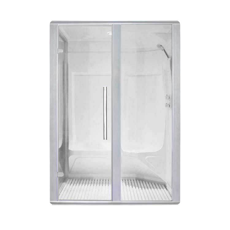AWT Dampfsauna S200B alu 146x131 rechts