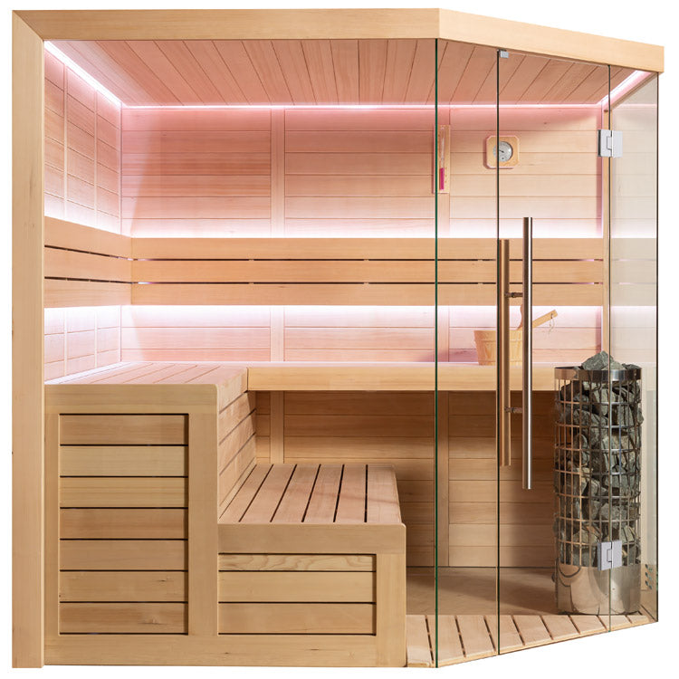 AWT Sauna E1611B Hemlock 200x200 9kW Virta Bi-O