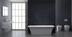 StoneArt Vrijstaand Badkuip BS-502 - wit glanzend - 179x80