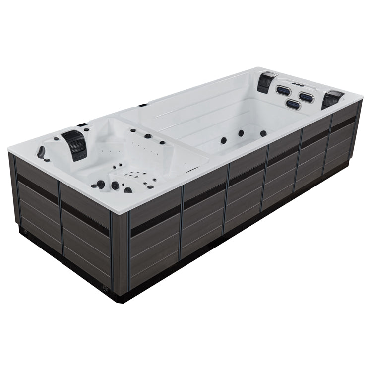 AWT Innovation 590 Dual - zwemspa en whirlpool - 580x235 - grijs - wit