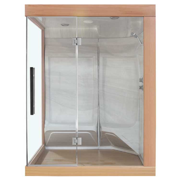 AWT Dampfsauna W200A red cedar 165x135 rechts