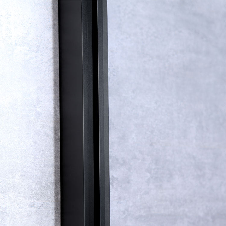 AWT Duschabtrennung LBR1006-B schwarz 100x100 rechts