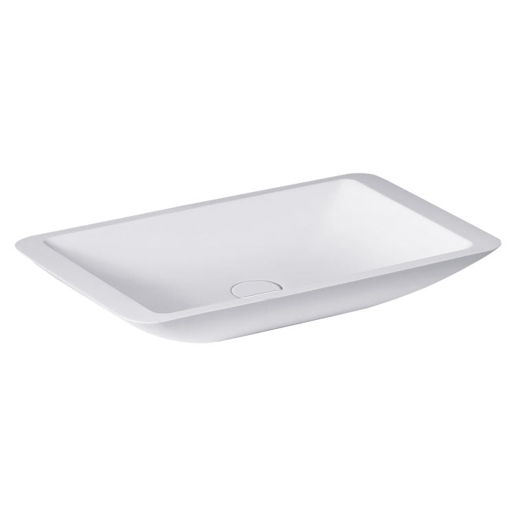 StoneArt Wastafel LC118 - wit glanzend - 59x34cm