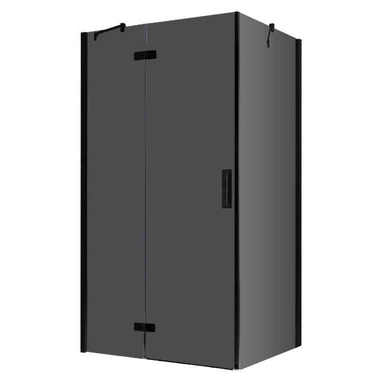 AWT Duschabtrennung LBS1205-B schwarz 120x90 links