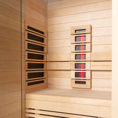 AWT E1250E-IR hemlock - infrarood sauna - 100x100 - zonder oven