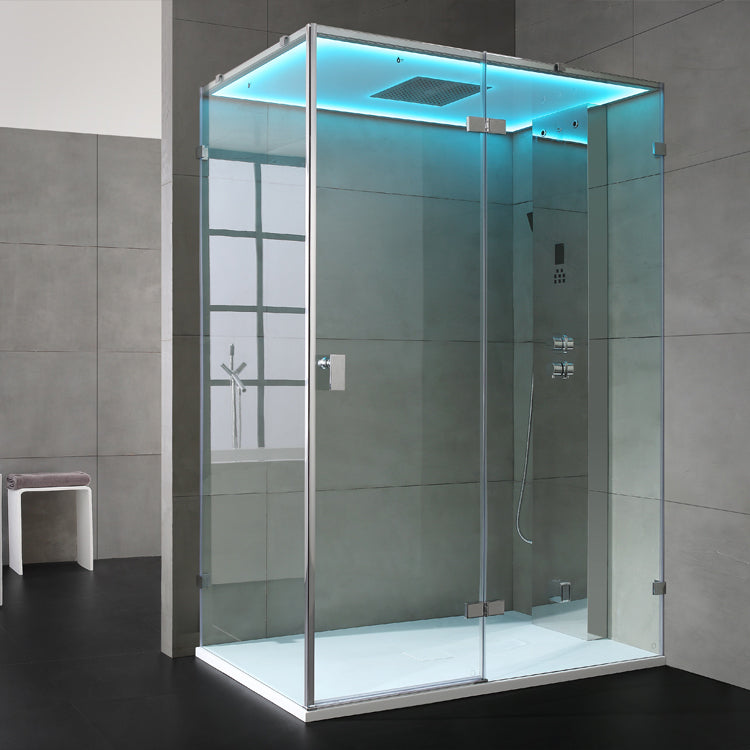 AWT Dampfdusche LD111F15 zilver 150x90 rechts