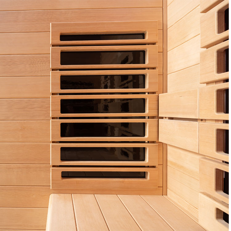 AWT E1250D-IR hemlock - infrarood sauna - 120x100 - zonder oven