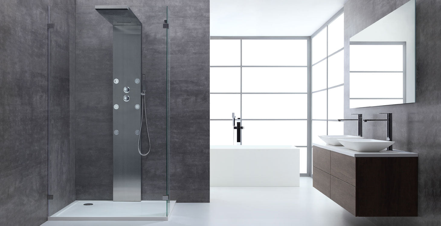 AWT Duschwand Walk-in Dusche LY1001 100x210