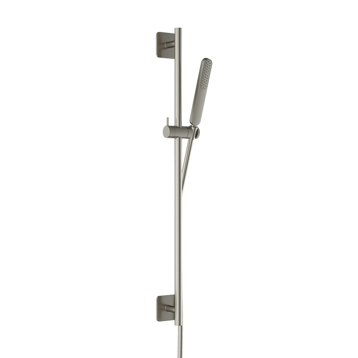 Hotbath Gal GL309 verstelbare glijstang 100 cm met doucheslang en handdouche - Geborsteld Nikkel