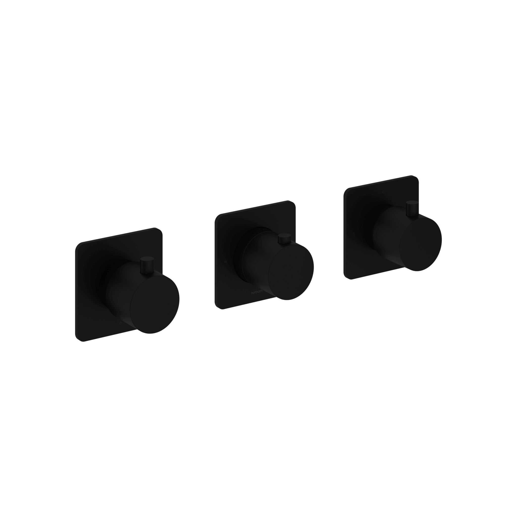 Hotbath Gal GL7067 inbouw thermostaat met 2 stopkranen horizontale of verticale plaatsing Chroom