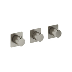 Hotbath Gal GL7067 inbouw thermostaat met 2 stopkranen horizontale of verticale plaatsing Chroom