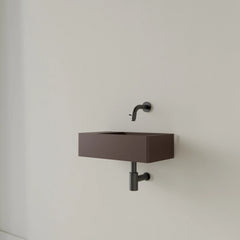 Gliss Design Freya Solid Marble Fountain Matte Choco Brown - 40x22x10 cm