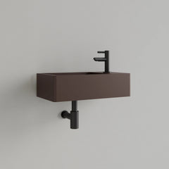 Gliss Design Freya Solid Marble Fountain Matte Choco Brown - 40x22x10 cm