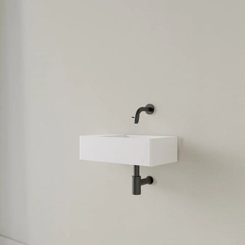 Fontein Gliss Design Freya Solid Marble glans wit - 40x22x10 cm