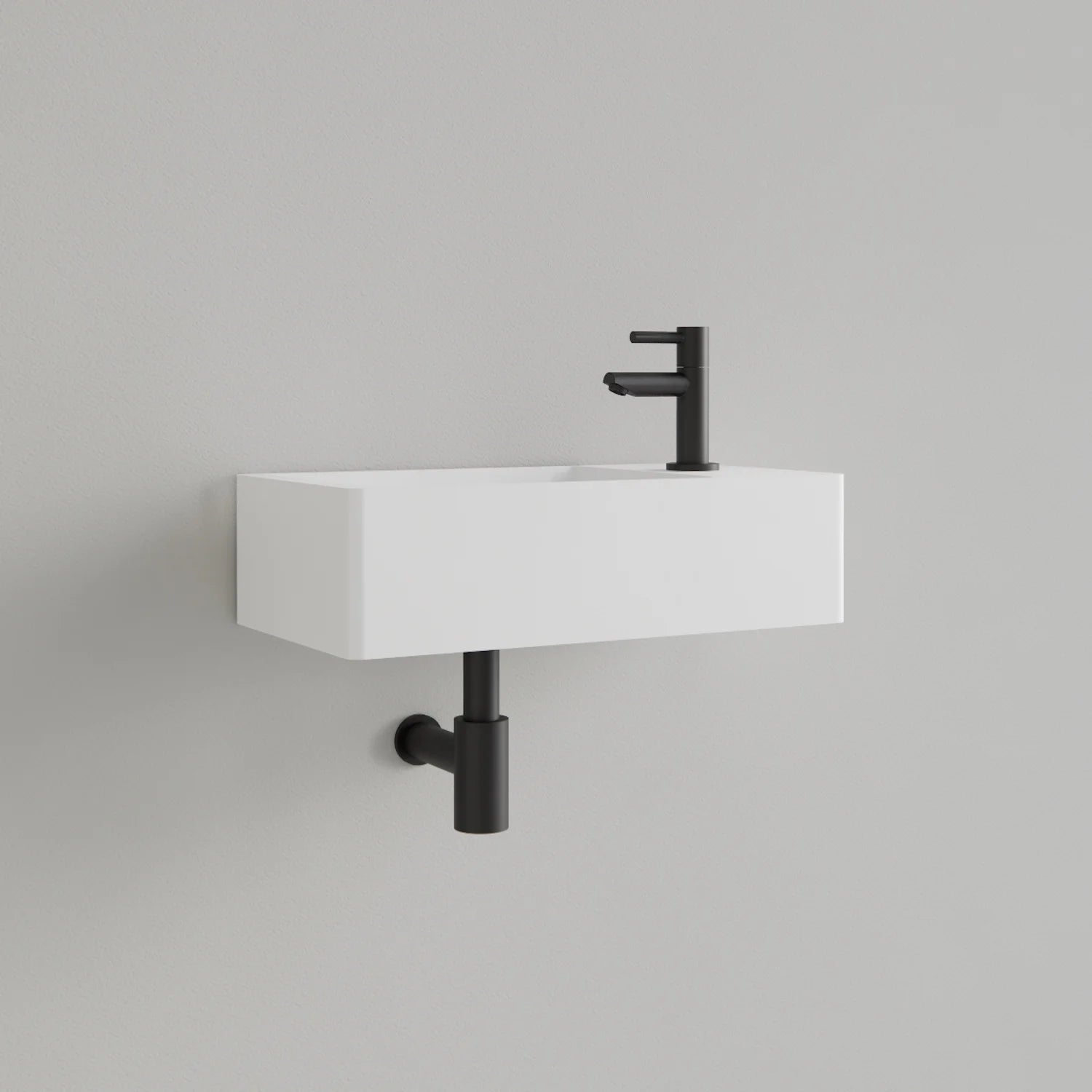 Fontein Gliss Design Freya Solid Marble glans wit - 40x22x10 cm