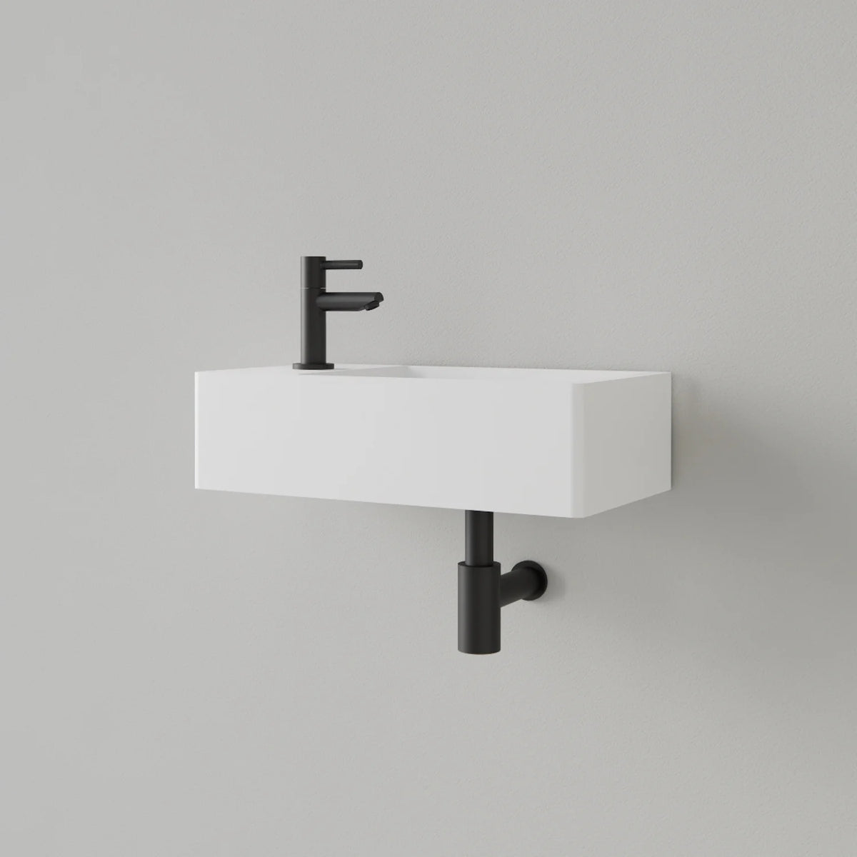 Fontein Gliss Design Freya Solid Marble glans wit - 40x22x10 cm