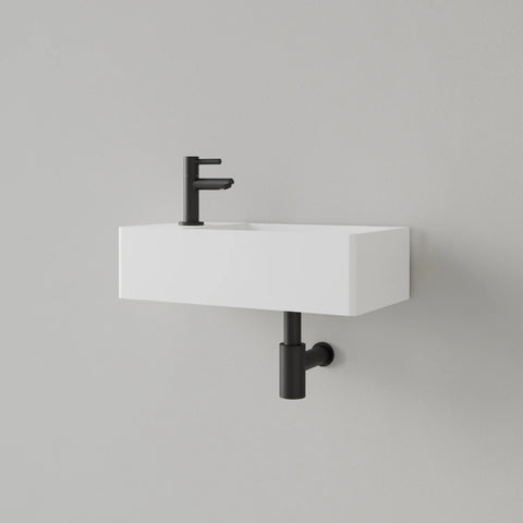 Fontein Gliss Design Freya Solid Marble glans wit - 40x22x10 cm