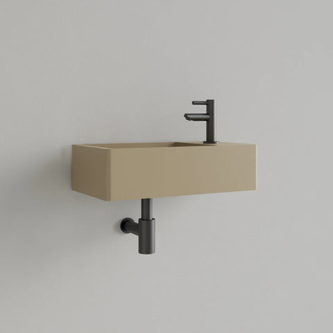 Fontein Gliss Design Freya Solid Marble Mat Cappuccino - 40x22x10 cm