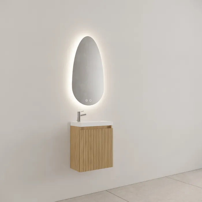 Gliss Design Timotheus toiletmeubel met ribbelfront 40cm