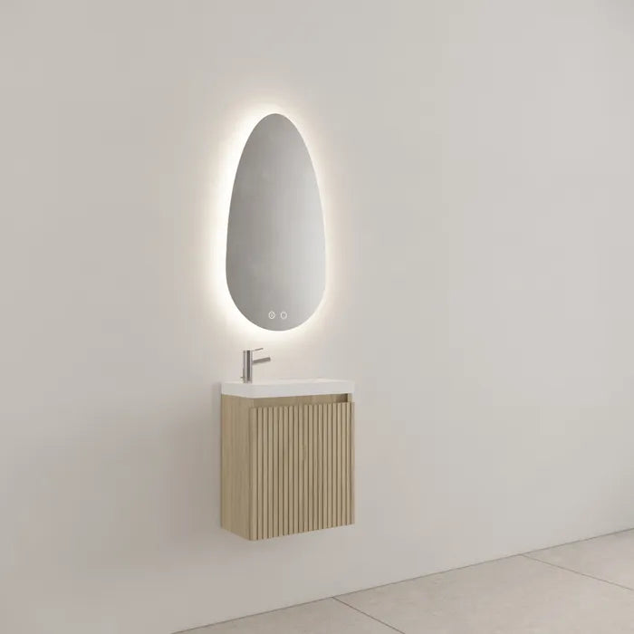 Gliss Design Timotheus toiletmeubel met ribbelfront 40cm