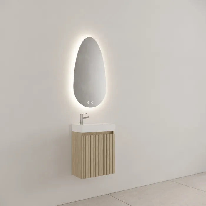 Gliss Design Timotheus toiletmeubel met ribbelfront 40cm