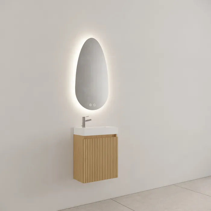 Gliss Design Timotheus toiletmeubel met ribbelfront 40cm