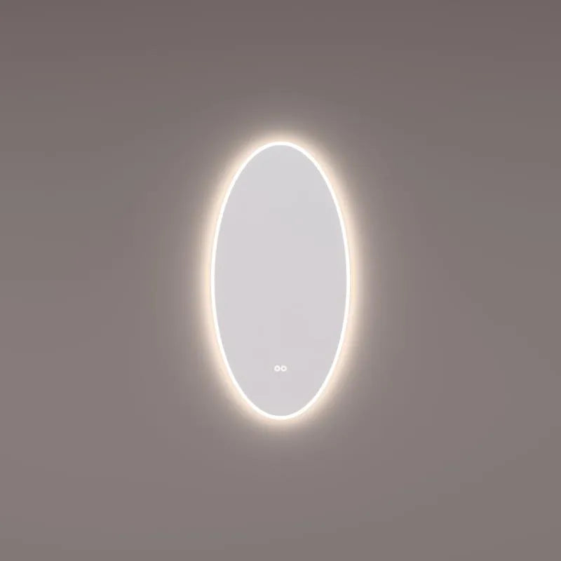 Hipp Design 13801 ovale spiegel met LED verlichting en spiegelverwarming