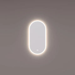 Hipp Design 13900 ovaal rechte spiegel met LED en spiegelverwarming