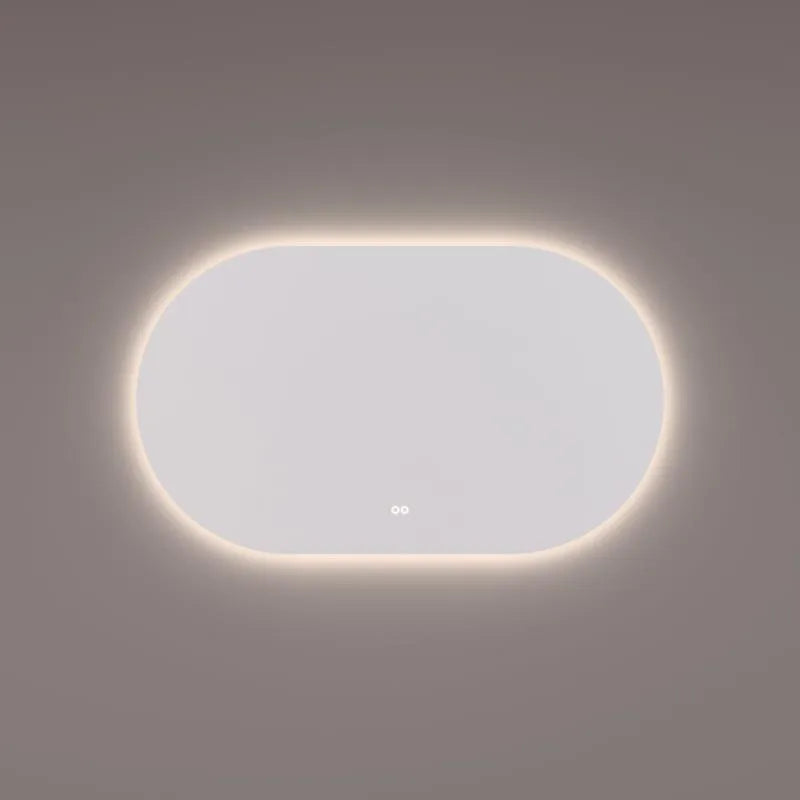 Hipp Design 14700 ovale rechte  spiegel met LED en spiegelverwarming