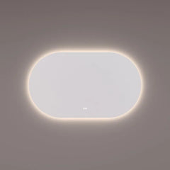 Hipp Design 14700 ovale rechte  spiegel met LED en spiegelverwarming