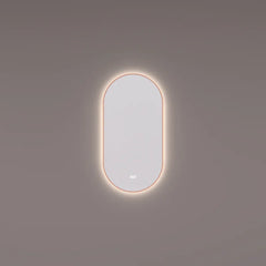 Hipp Design 14900 ovaal rechte spiegel  met indirecte LED en spiegelverwarming