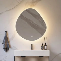 Hipp Design 20000 spiegel organisch rond met verlichting en verwarming