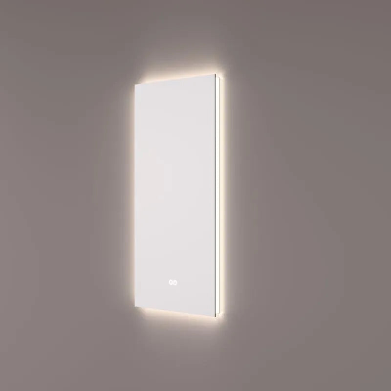 Hipp design 12501 rechthoekige spiegel met indirecte LED verlichting en spiegelverwarming