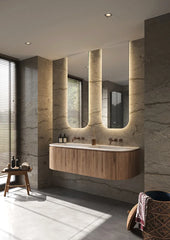 Hipp Design SLP2 boogspiegel met LED verlichting en spiegel verwarming