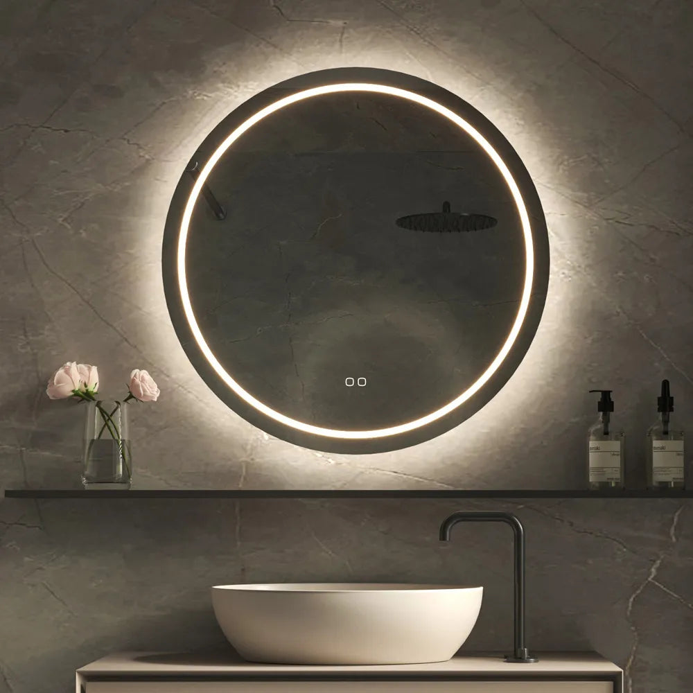 Hipp Design Phantom ronde spiegel met verlichting en verwarming