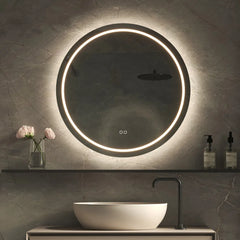 Hipp Design Phantom ronde spiegel met verlichting en verwarming