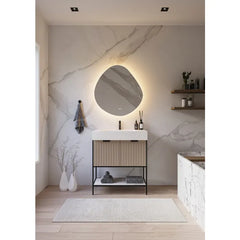 Hipp Design 20000 spiegel organisch rond met verlichting en verwarming