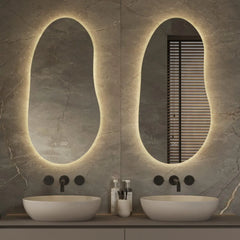 Hipp Design 22001 spiegel organisch met led verlichting