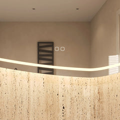 Hipp Design Phantom spiegel organisch met LED verlichting en spiegelverwarming