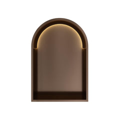 Hotbath &MORE Inbouwbox of inbouwnis Toogmodel - 30x45x10cm - met LED - IP44 -Tuscan bronze